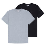 ellesse Men's T-Shirt pack of 2 - ACCIANO, Short Sleeve, Round Neck, Logo, Cotton, Plain Colour