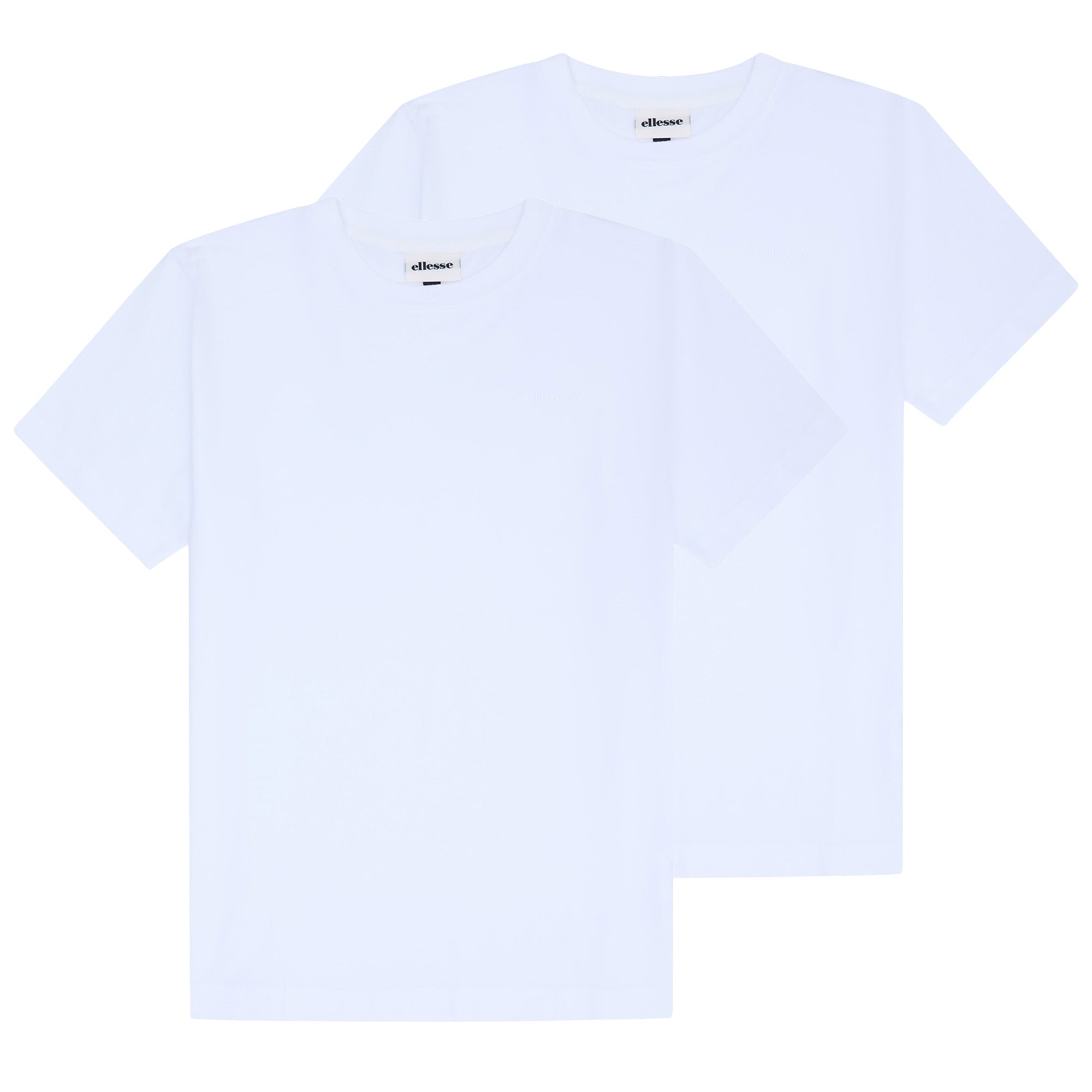 ellesse Herren T-Shirt 2er Pack - ACCIANO, Kurzarm, Rundhals, Logo, Baumwolle, einfarbig