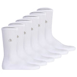 SCOTCH&SODA Herren Socken, 6er Pack - 1/2 Terry Cotton Crew, One Size, einfarbig