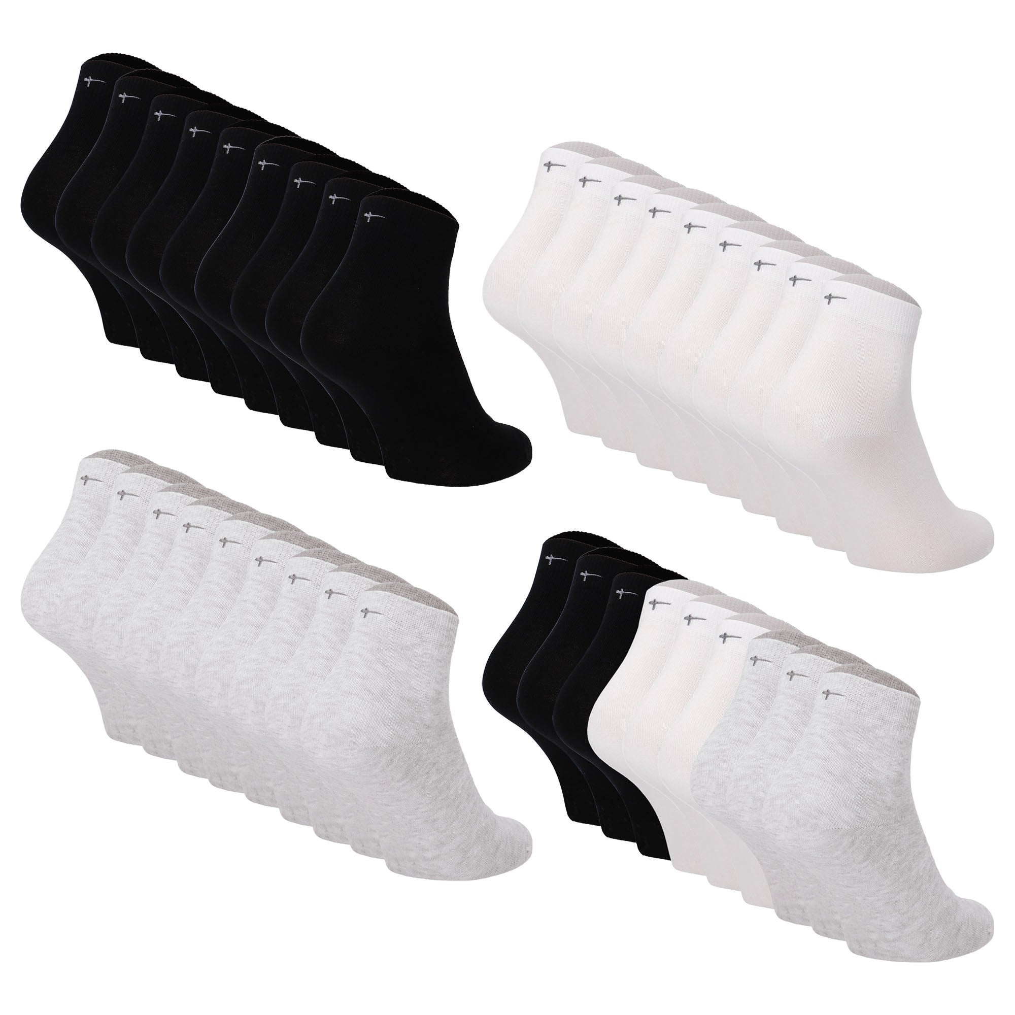 Tamaris women's quarter socks, pack of 9 – Comfort Cotton Quarter, plain