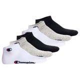 Champion Unisex Socken, 6er Pack - Quarter Socken, Basic, Logo