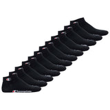 Champion unisex socks, pack of 12 - quarter socks, basic, logo