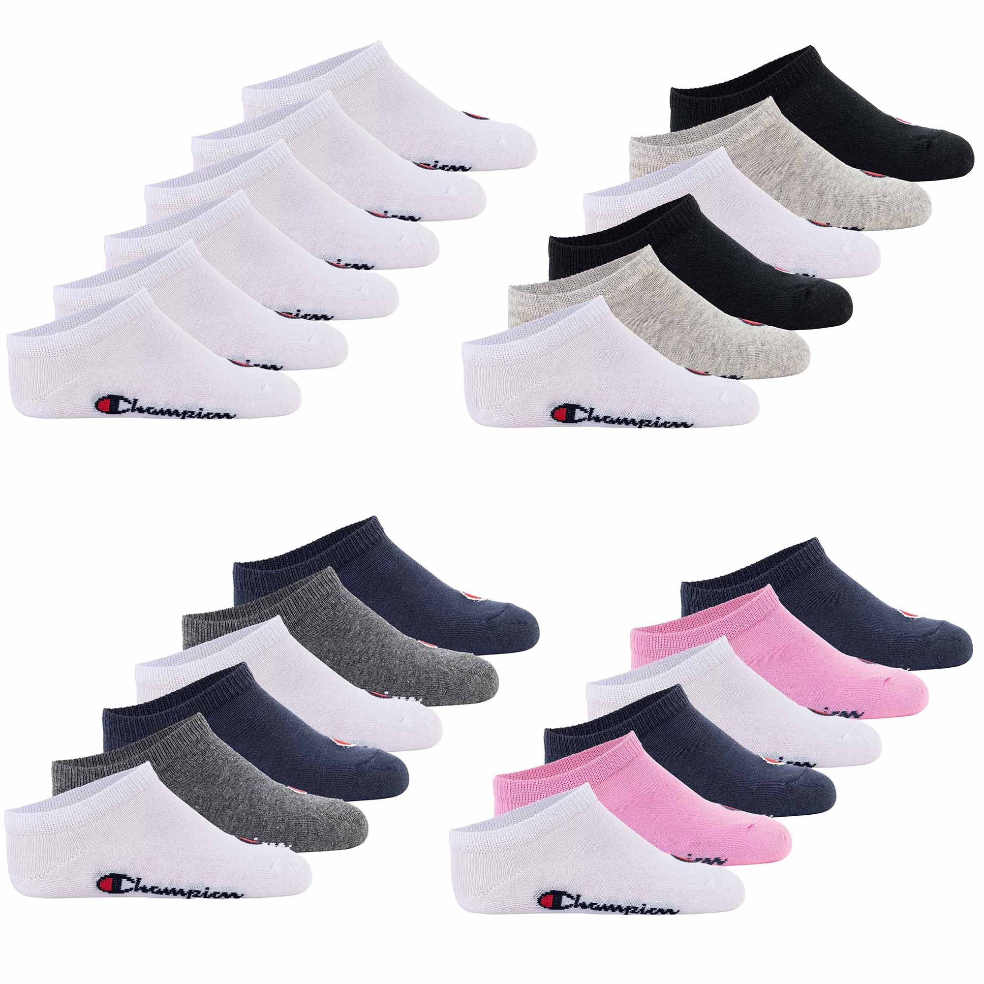 Champion children's socks, 6-pack - sneaker socks, logo, solid colour