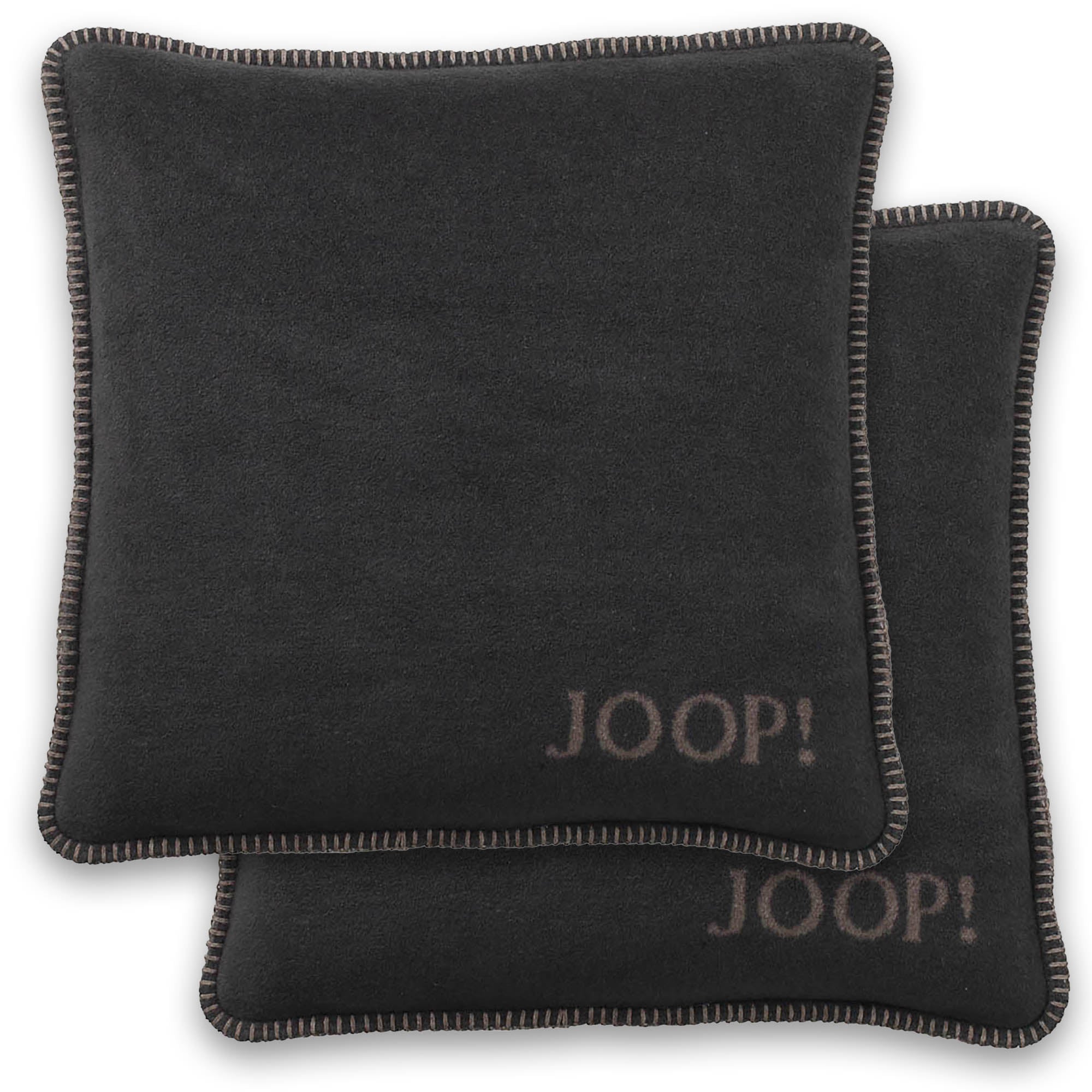 JOOP! Kissenhülle, 2er Pack - UDF Doubleface, 50x50 cm, Logo