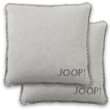 JOOP! cushion cover, 2-pack - UDF Doubleface, 50x50 cm, logo