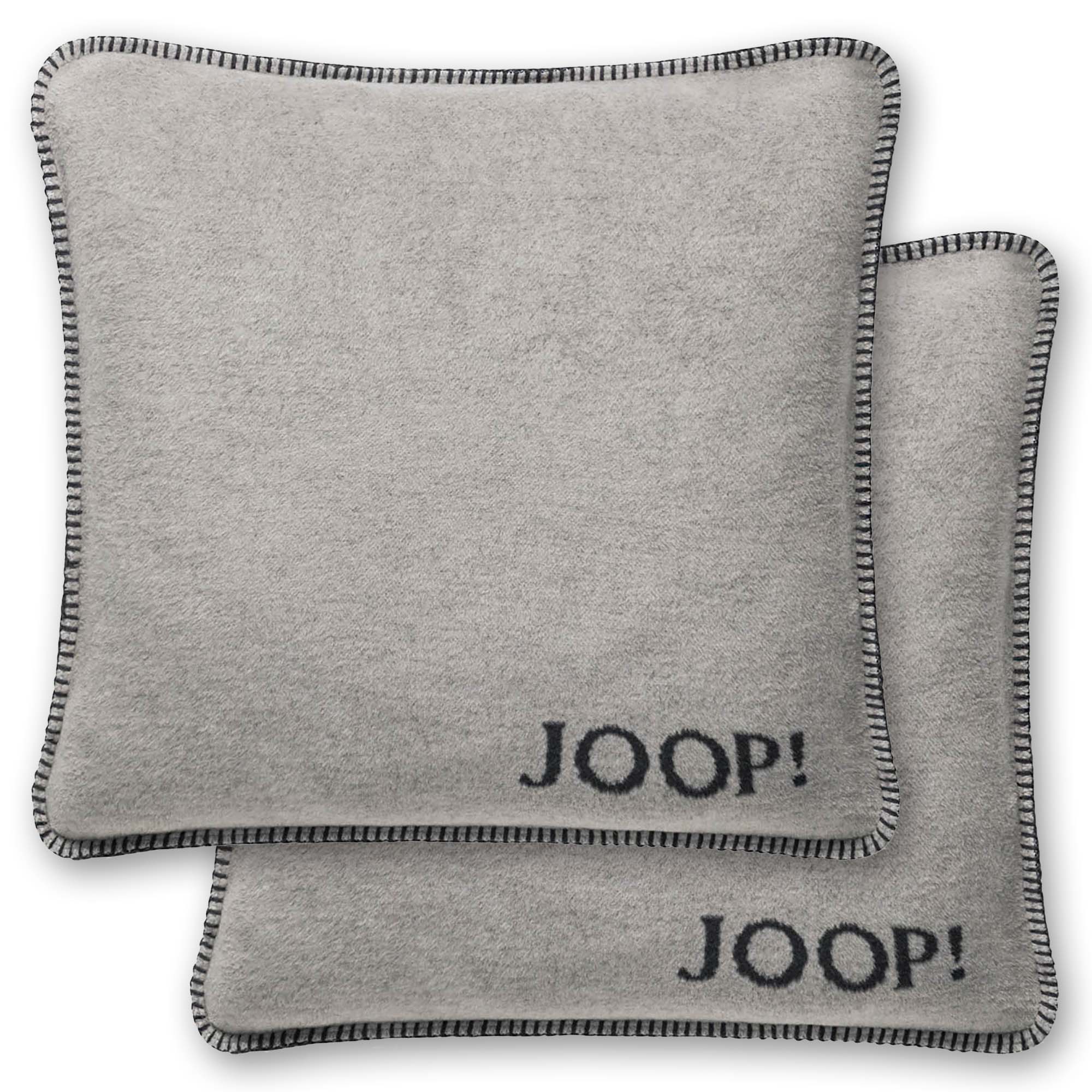 JOOP! Kissenhülle, 2er Pack - UDF Doubleface, 50x50 cm, Logo