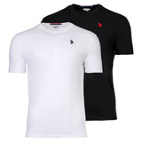 U.S. POLO ASSN. men's T-shirt pack of 2 - round neck, embroidered logo, cotton