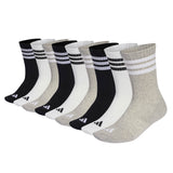 adidas Unisex Socks, 9-pack - 3-Stripes Cushioned Sportswear Crew Socks, Logo, Stripe, Cushioned