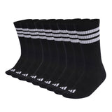 adidas Unisex Socks, 9-pack - 3-Stripes Cushioned Sportswear Crew Socks, Logo, Stripe, Cushioned