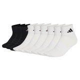 adidas Unisex Quarter Socken, 9er Pack - Thin & Light Sportswear Ankle Socks, Logo, einfarbig