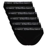 Bamboo basics ladies briefs YARA, 6-pack - Logo waistband, breathable, Single Jersey