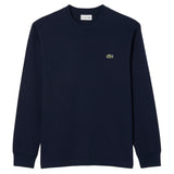 LACOSTE Men’s Long-Sleeved Shirt - Long Sleeved Cotton T-Shirt, Crew Neck, Cotton