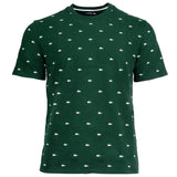 LACOSTE Herren T-Shirt - Loungewear, Rundhals, Baumwollmischung, Muster