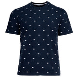 LACOSTE Herren T-Shirt - Loungewear, Rundhals, Baumwollmischung, Muster