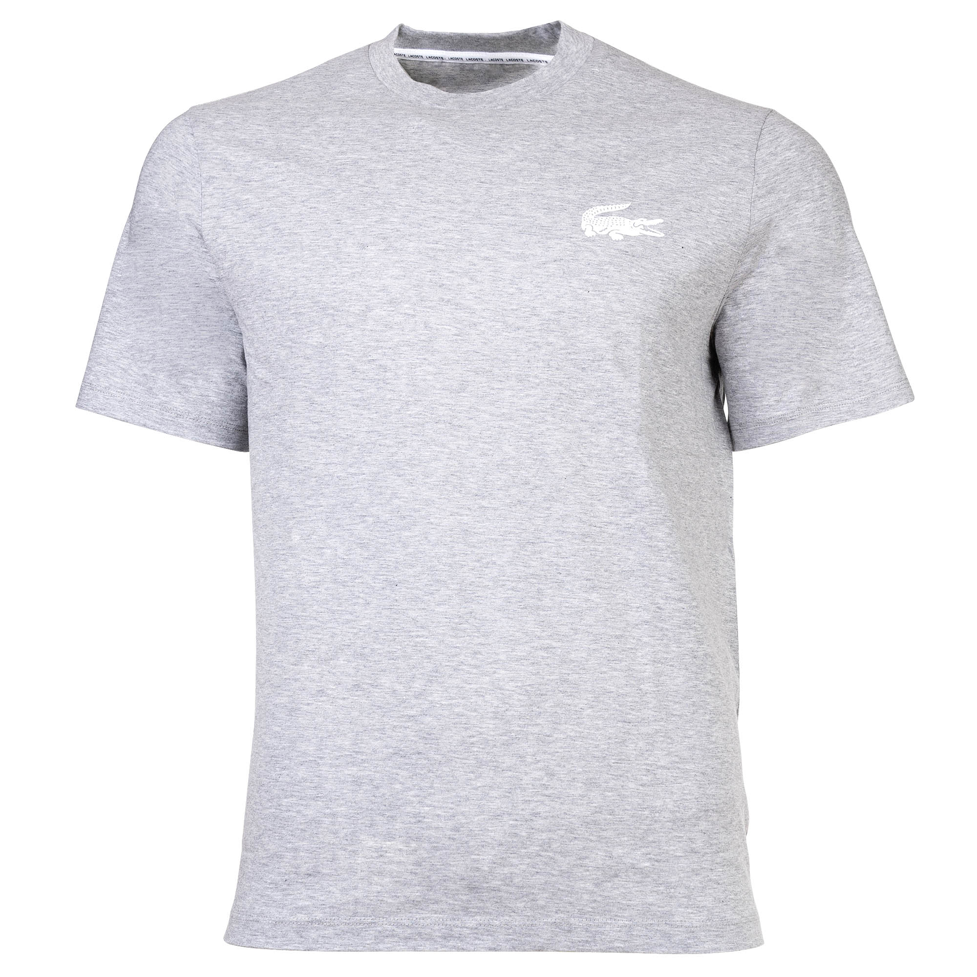 LACOSTE Herren T-Shirt - Loungewear, Rundhals, Logo, Baumwolle, einfarbig