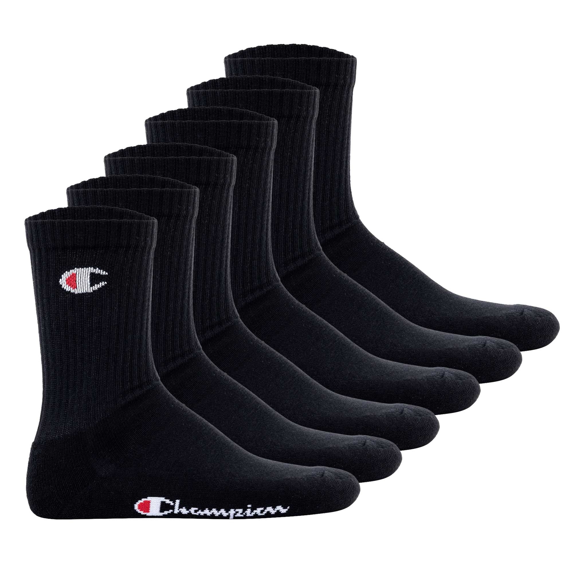 Champion Unisex Socken, 6 Paar - Crew Socken Basic