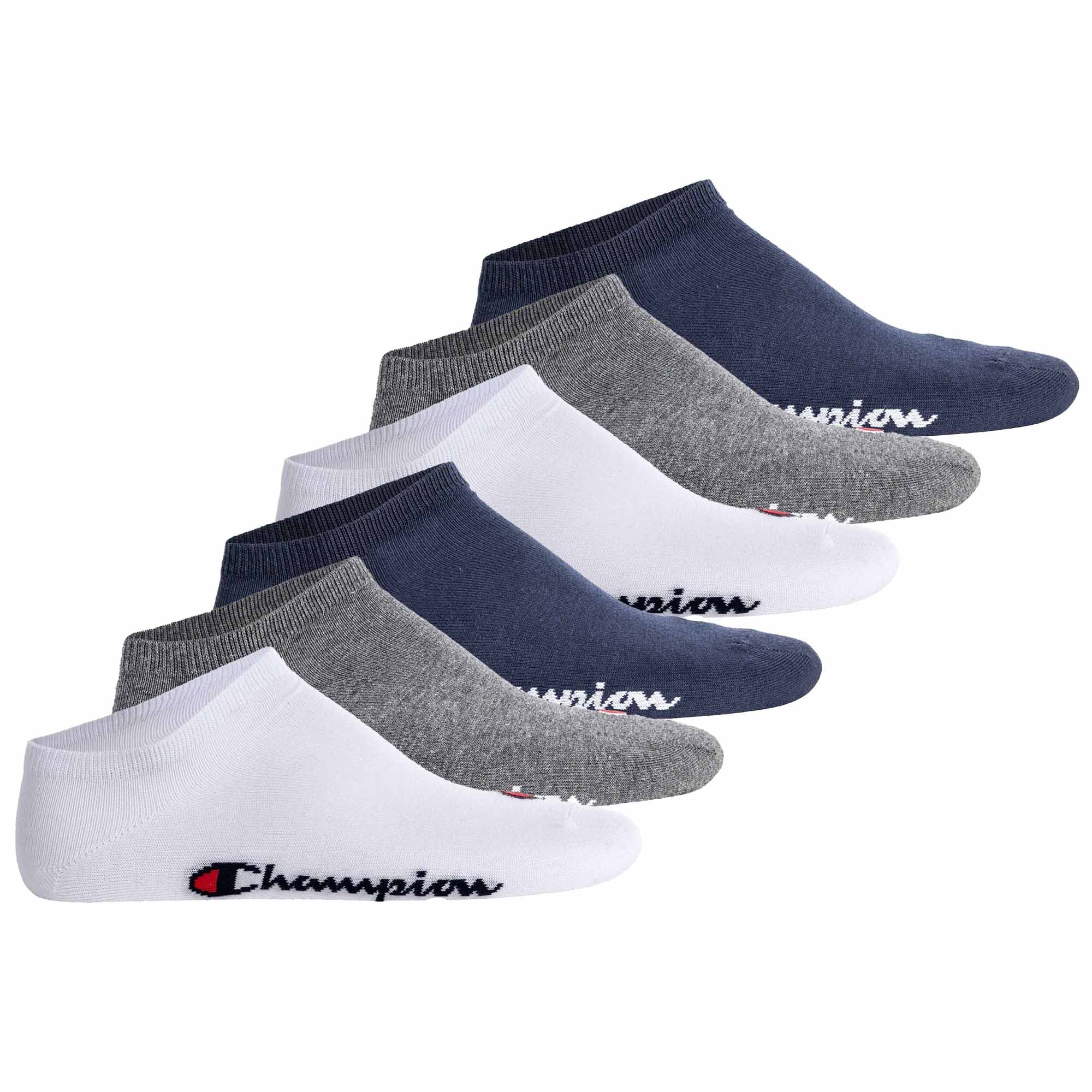 Champion Unisex Sneaker Socken, 6er Pack - Sneaker Socken Basic, Logo