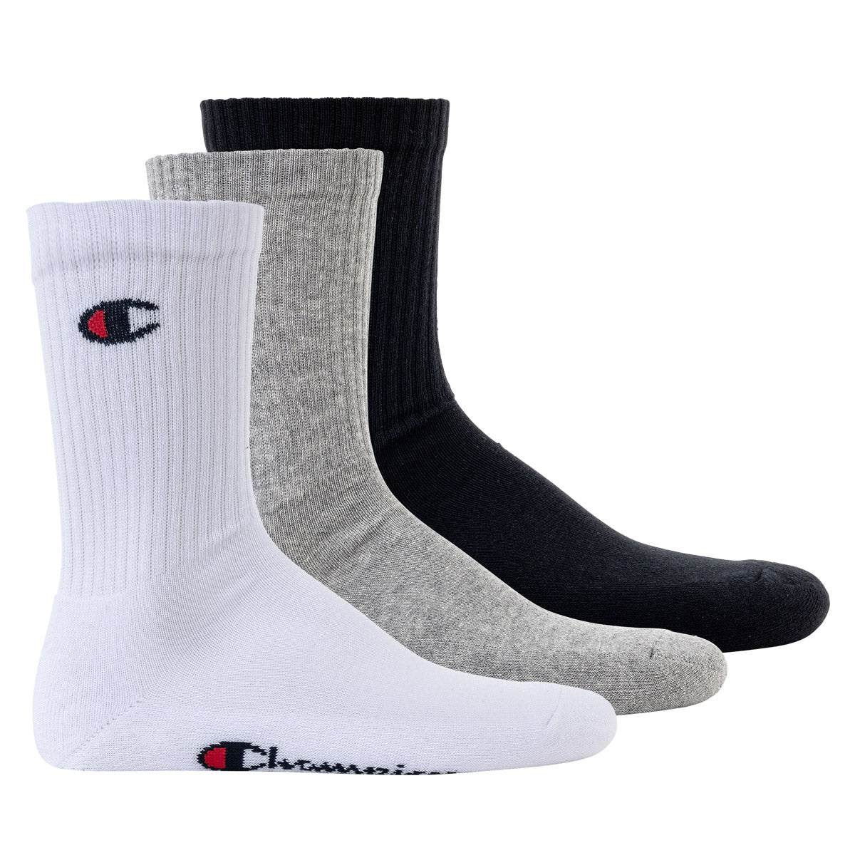 Champion Unisex Socken, 3 Paar - Crew Socken Basic