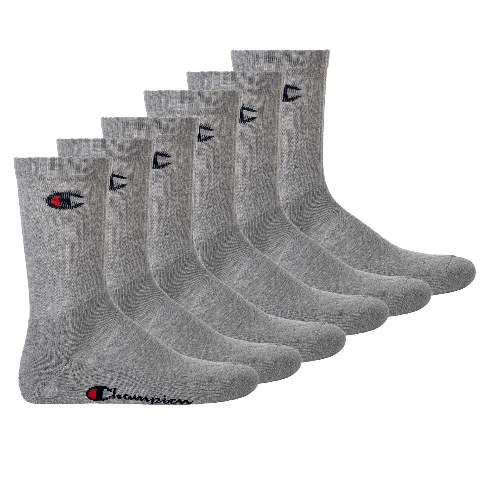 Champion Unisex Socken, 6 Paar - Crew Socken Basic