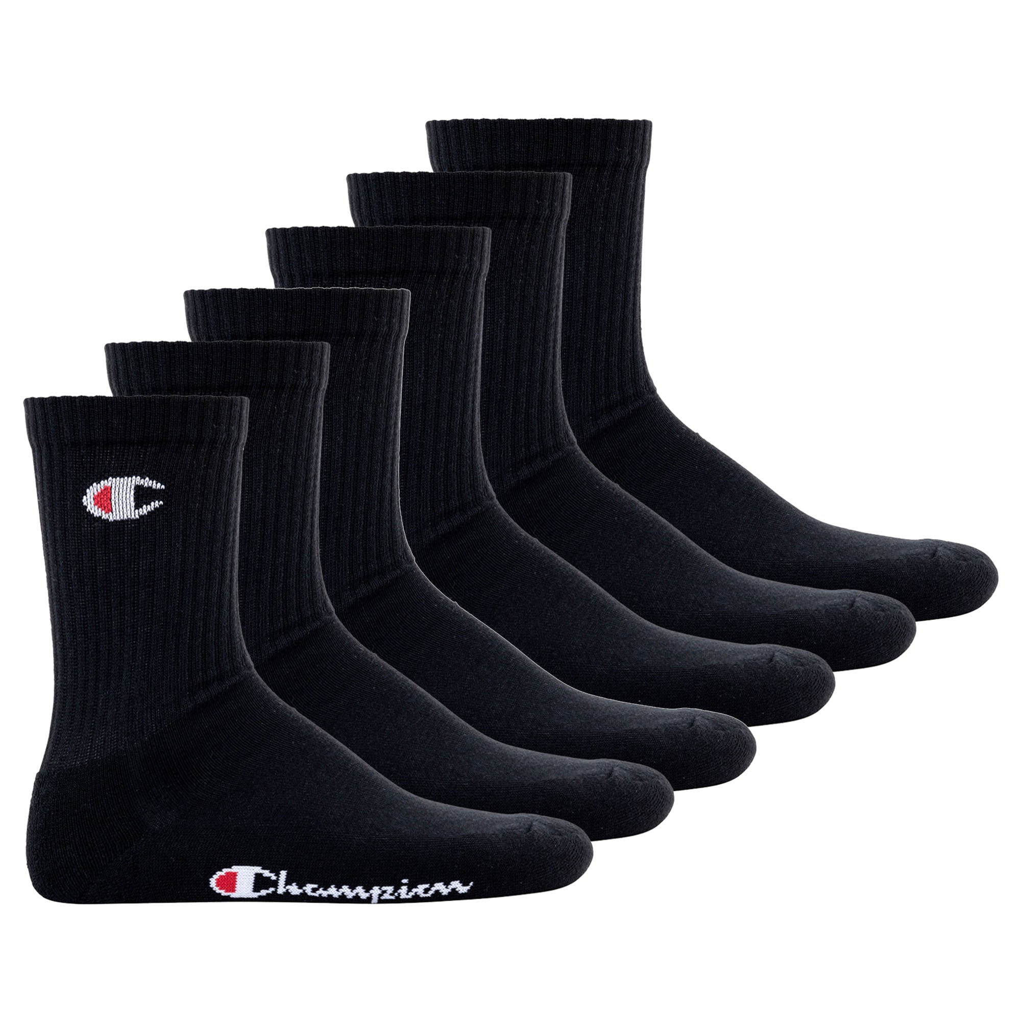 Champion Unisex Socken, 6 Paar - Crew Socken Basic