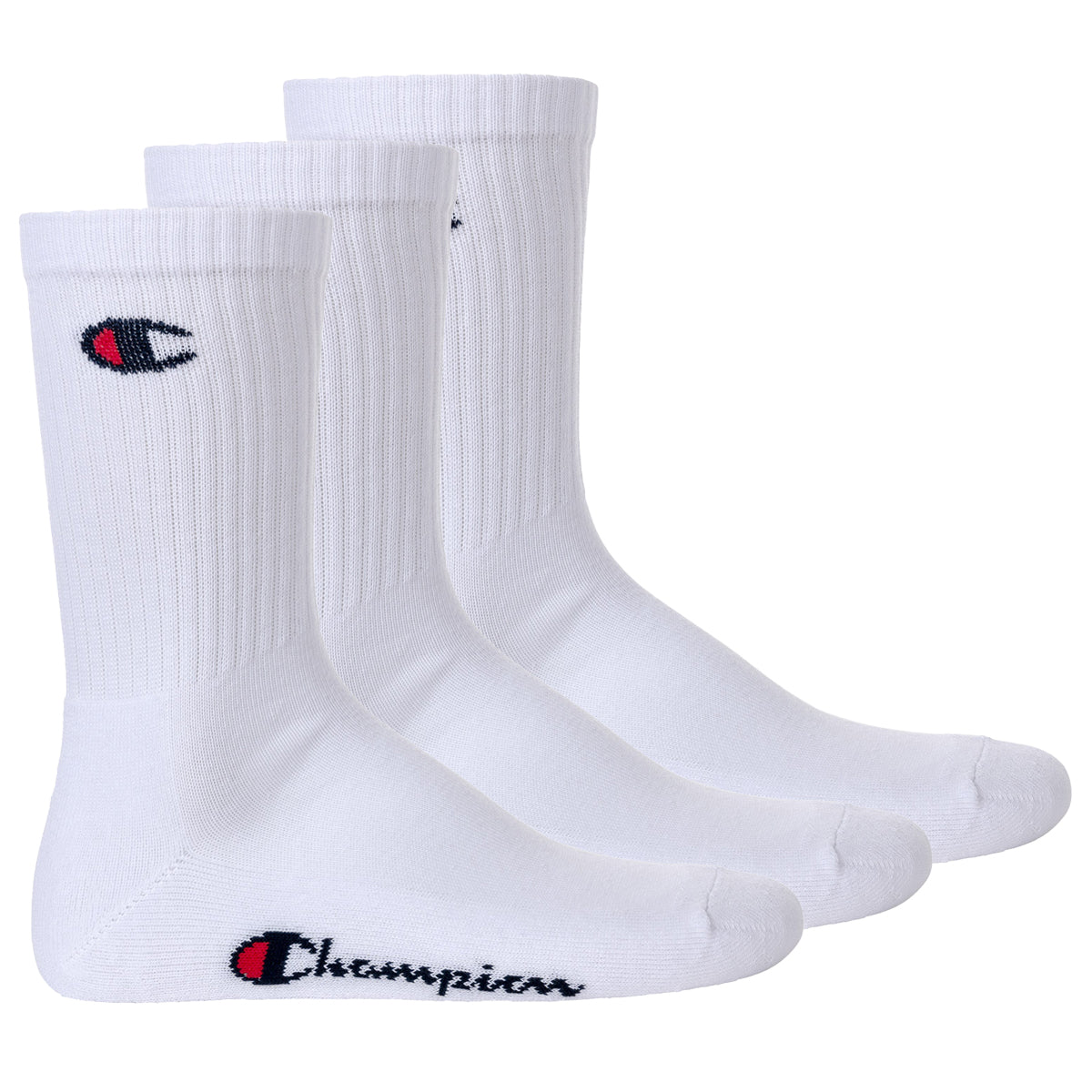 Champion Unisex Socken, 3 Paar - Crew Socken Basic