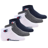 Champion Kinder Socken, 6er Pack - Quarter, Logo, einfarbig
