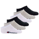 Champion kids socks, pack of 6 - sneaker socks, logo, solid colour