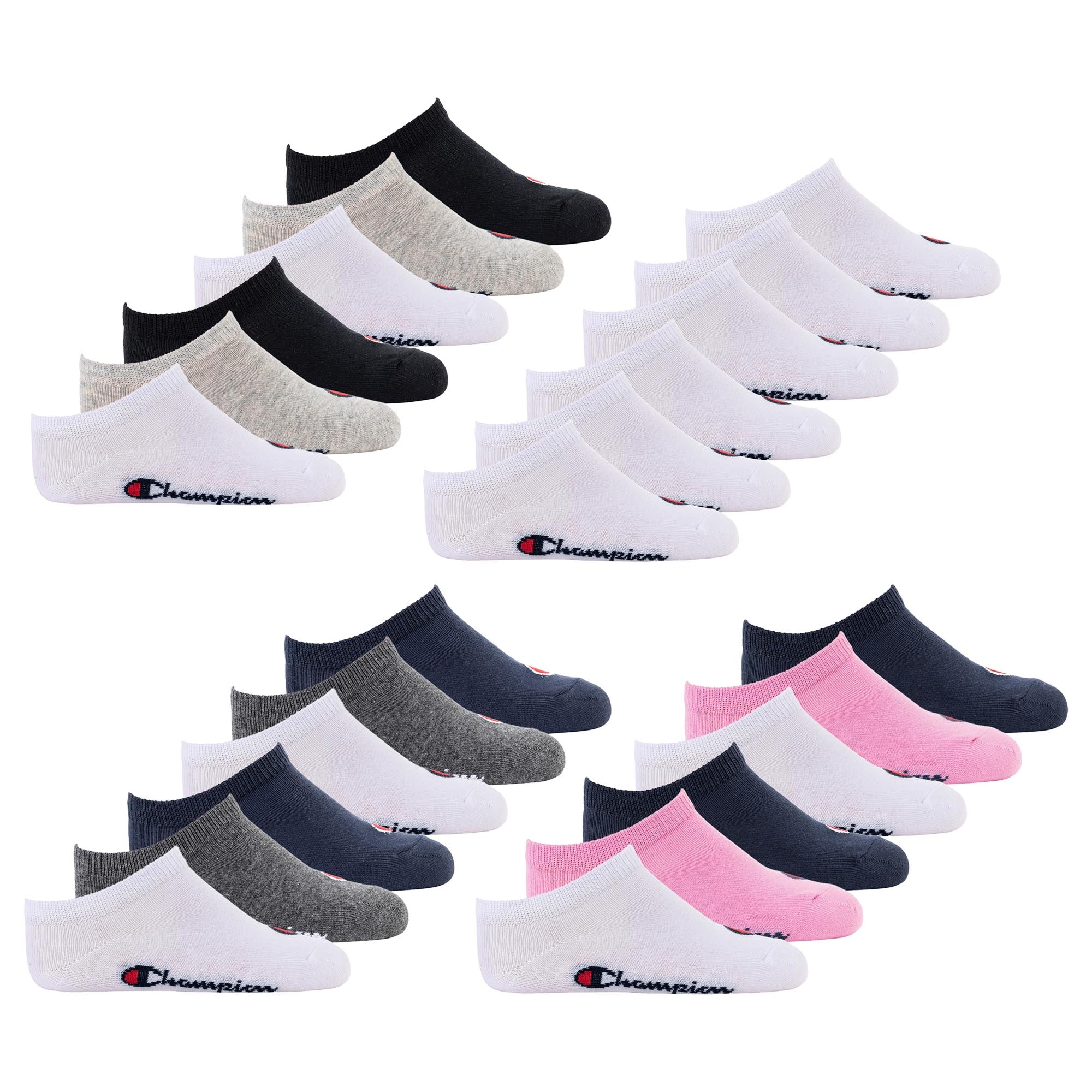 Champion Kinder Socken, 6er Pack - Sneaker, einfarbig