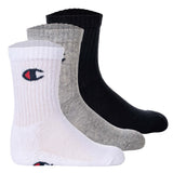 Champion Kinder Socken, 3er Pack - Crew Socken, einfarbig