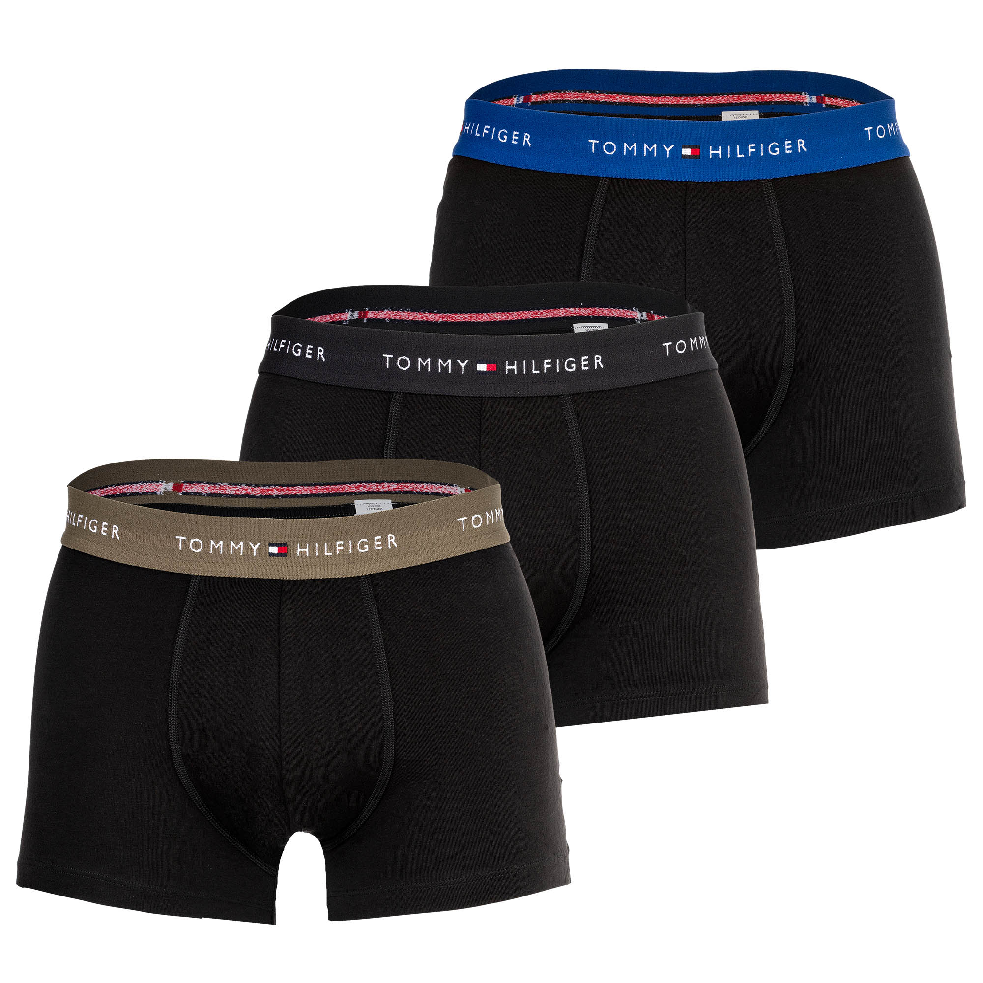 TOMMY HILFIGER Herren Boxershorts, 3er Pack - Trunks, Logo, Cotton Stretch