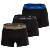 TOMMY HILFIGER Herren Boxershorts, 3er Pack - Trunks, Logo, Cotton Stretch