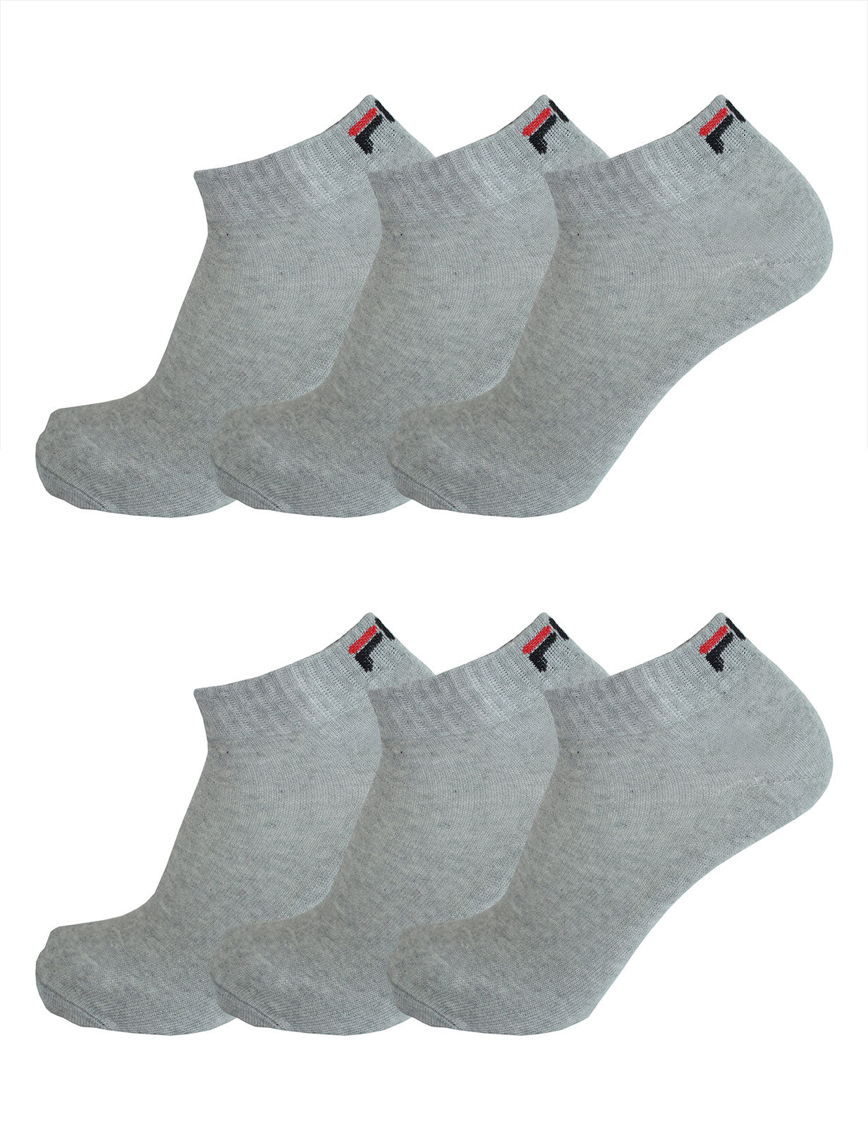 Fila 6 Paar Socken Quarter Sneakers Unisex 35-46 Trainer Socks - mehrere Farben