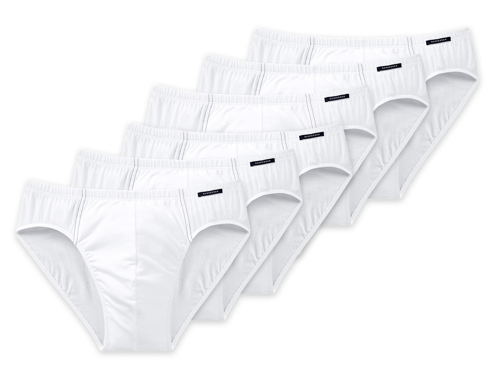 Schiesser Men Super Mini 6-pack, 6 Briefs in a box, S, M, L, XL, XXL