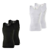 MUSTANG Herren Unterhemd, 2er Pack - Tanktop, Doppelripp, True Denim