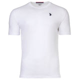 U.S. POLO ASSN. Herren T-Shirt - Rundhals, Logo-Stickerei, Baumwolle