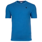 U.S. POLO ASSN. men's T-shirt - round neck, embroidered logo, cotton