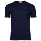 U.S. POLO ASSN. men's T-shirt - round neck, embroidered logo, cotton