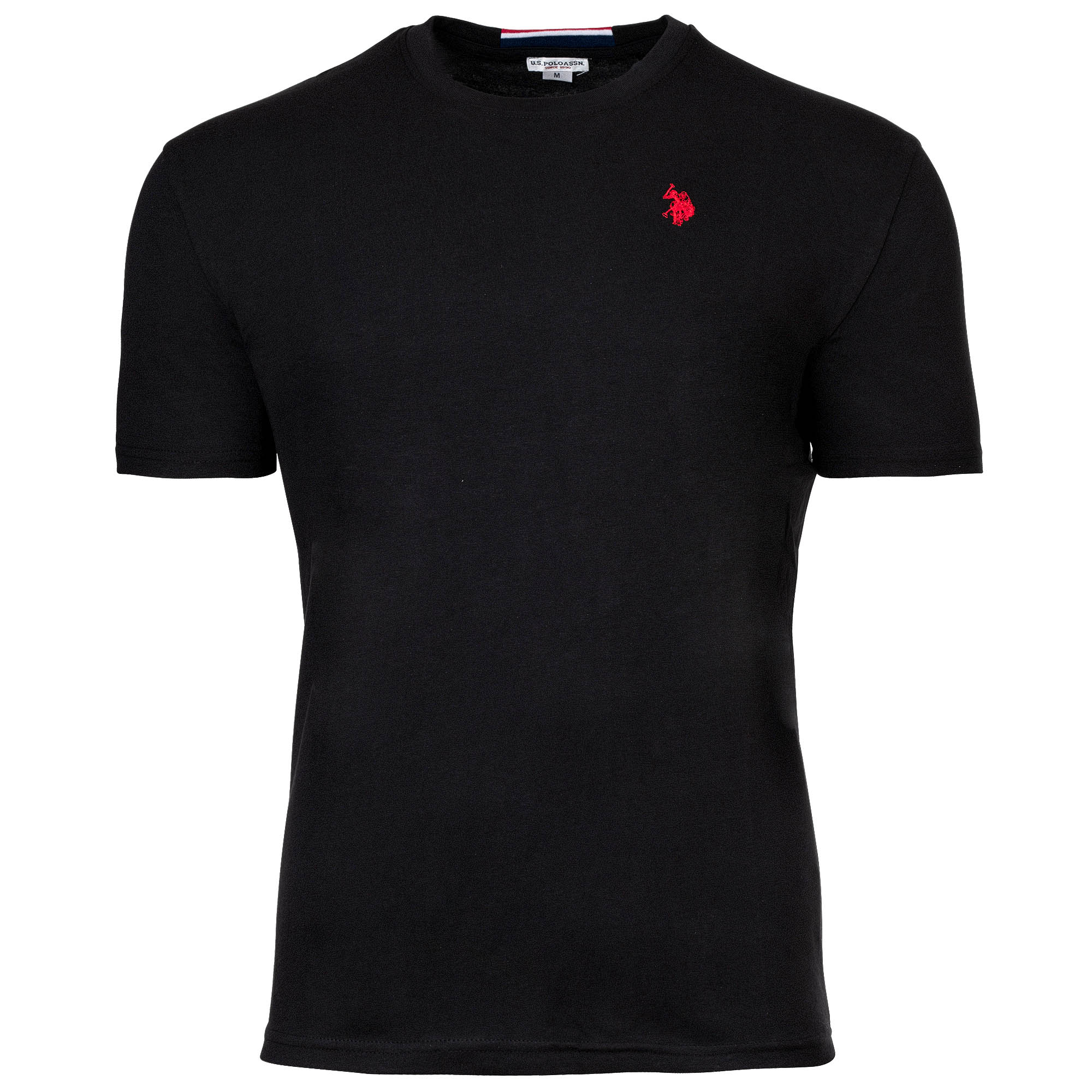 U.S. POLO ASSN. Herren T-Shirt - Rundhals, Logo-Stickerei, Baumwolle
