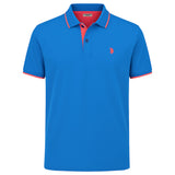 U.S. POLO ASSN. Herren Poloshirt mit Kontrast-Details - Piquet, Logo, Cotton Stretch