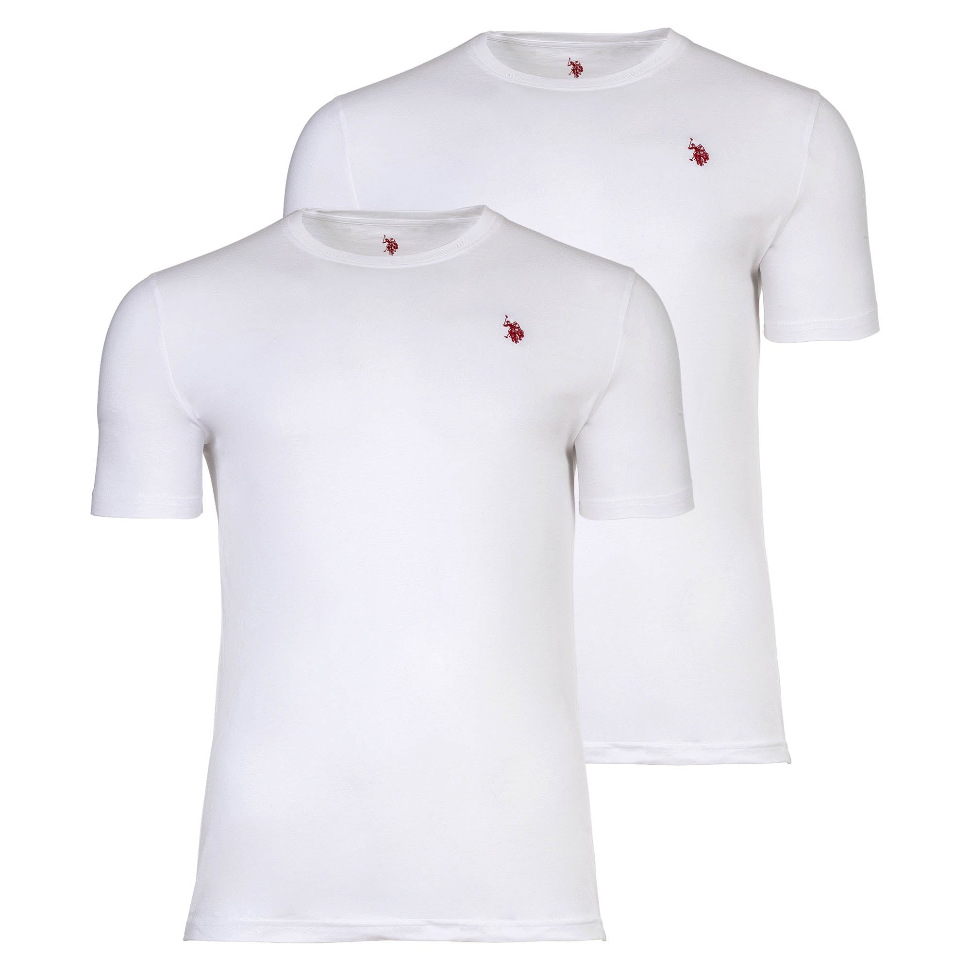 U.S. POLO ASSN. Men's T-shirts, 2-pack - round neck, embroidered logo, cotton