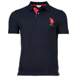U.S. POLO ASSN. Herren Poloshirt - Kory, Basic, Piquet, Logo, Applikation, Cotton