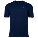 U.S. POLO ASSN. Herren T-Shirt - Carded Jersey, Rundhals, Logo-Stickerei, Baumwolle