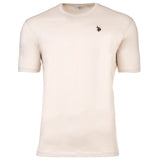 U.S. POLO ASSN. Herren T-Shirt - Carded Jersey, Rundhals, Logo-Stickerei, Baumwolle