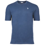 U.S. POLO ASSN. Herren T-Shirt - Carded Jersey, Rundhals, Logo-Stickerei, Baumwolle