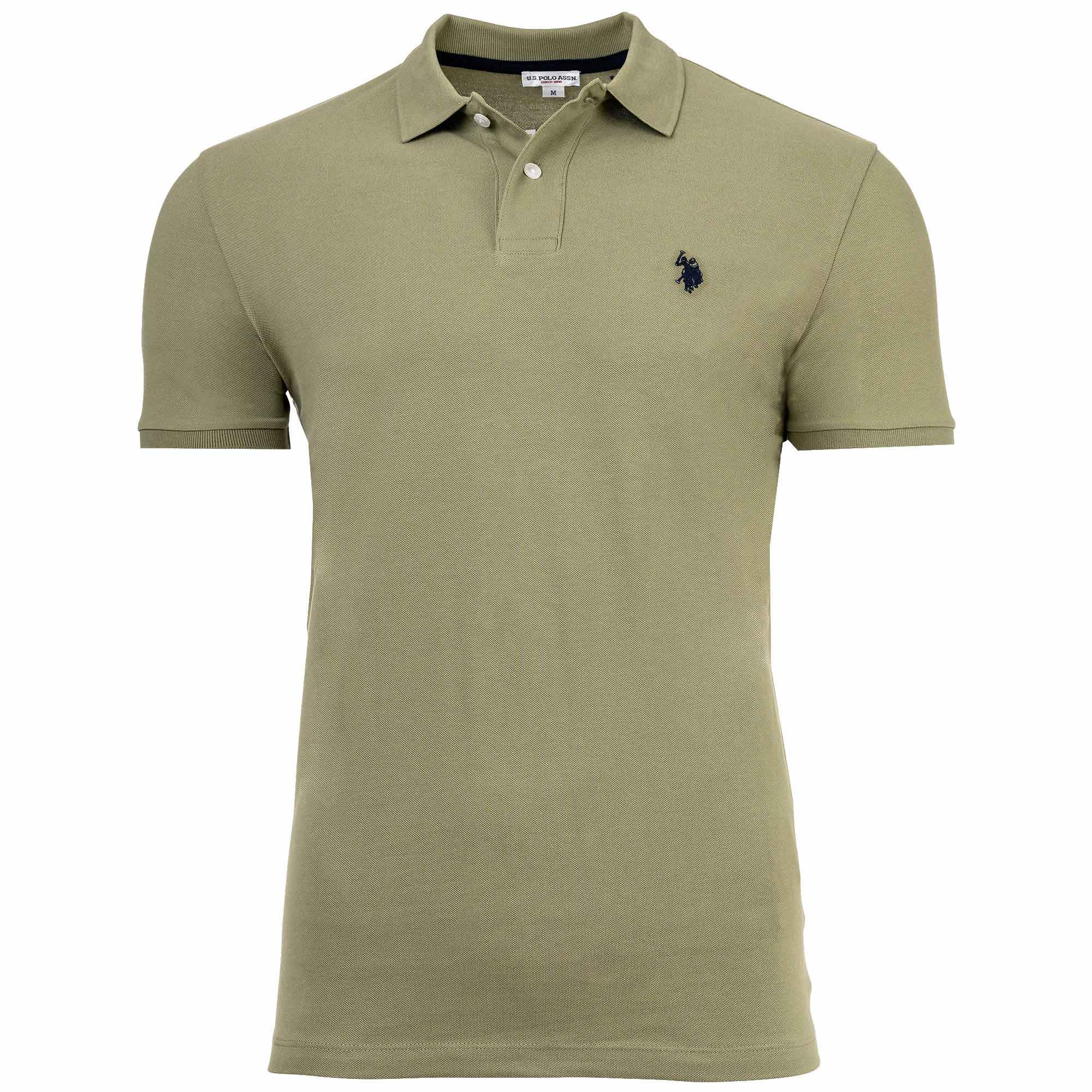 U.S. POLO ASSN. Herren Poloshirt - Carded Piquet, Logo-Stickerei, Baumwolle