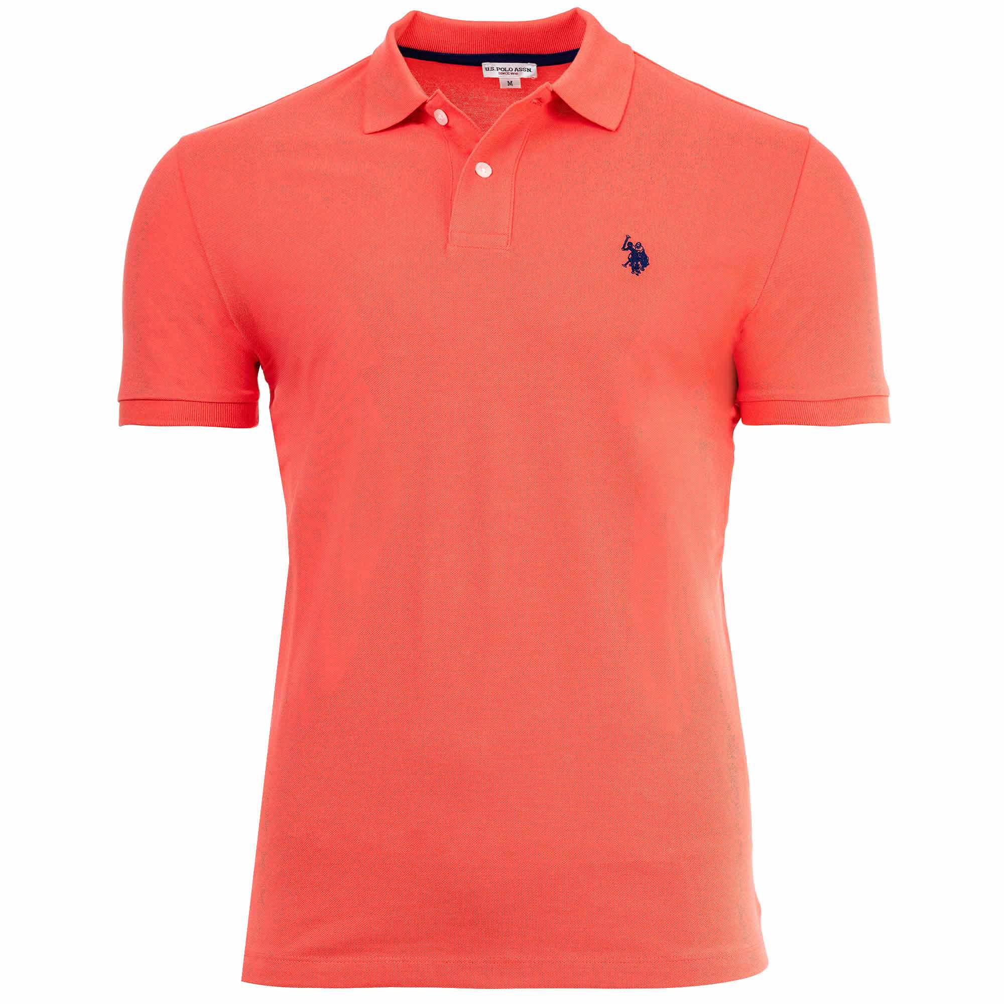 U.S. POLO ASSN. Herren Poloshirt - Carded Piquet, Logo-Stickerei, Baumwolle