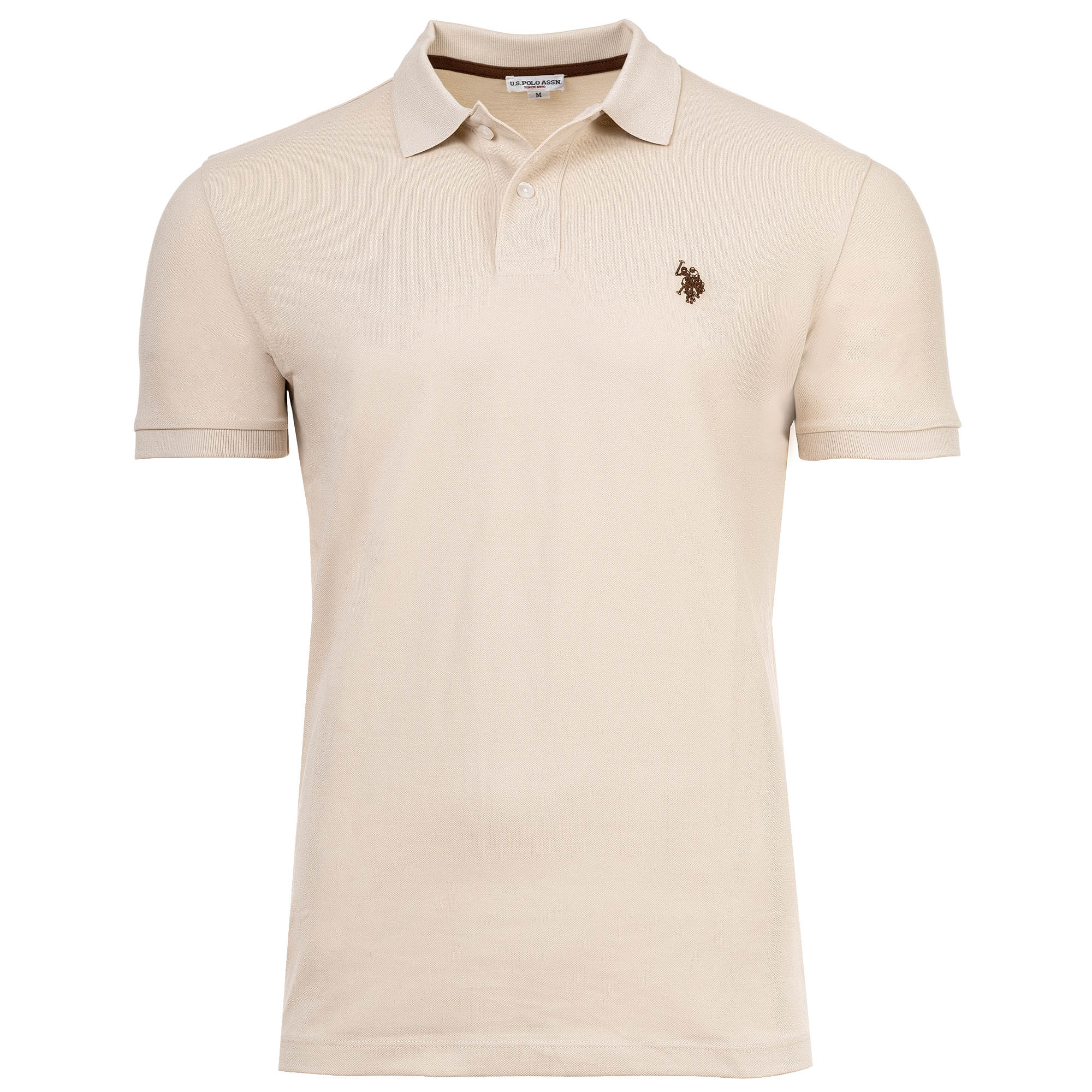 U.S. POLO ASSN. Herren Poloshirt - Carded Piquet, Logo-Stickerei, Baumwolle