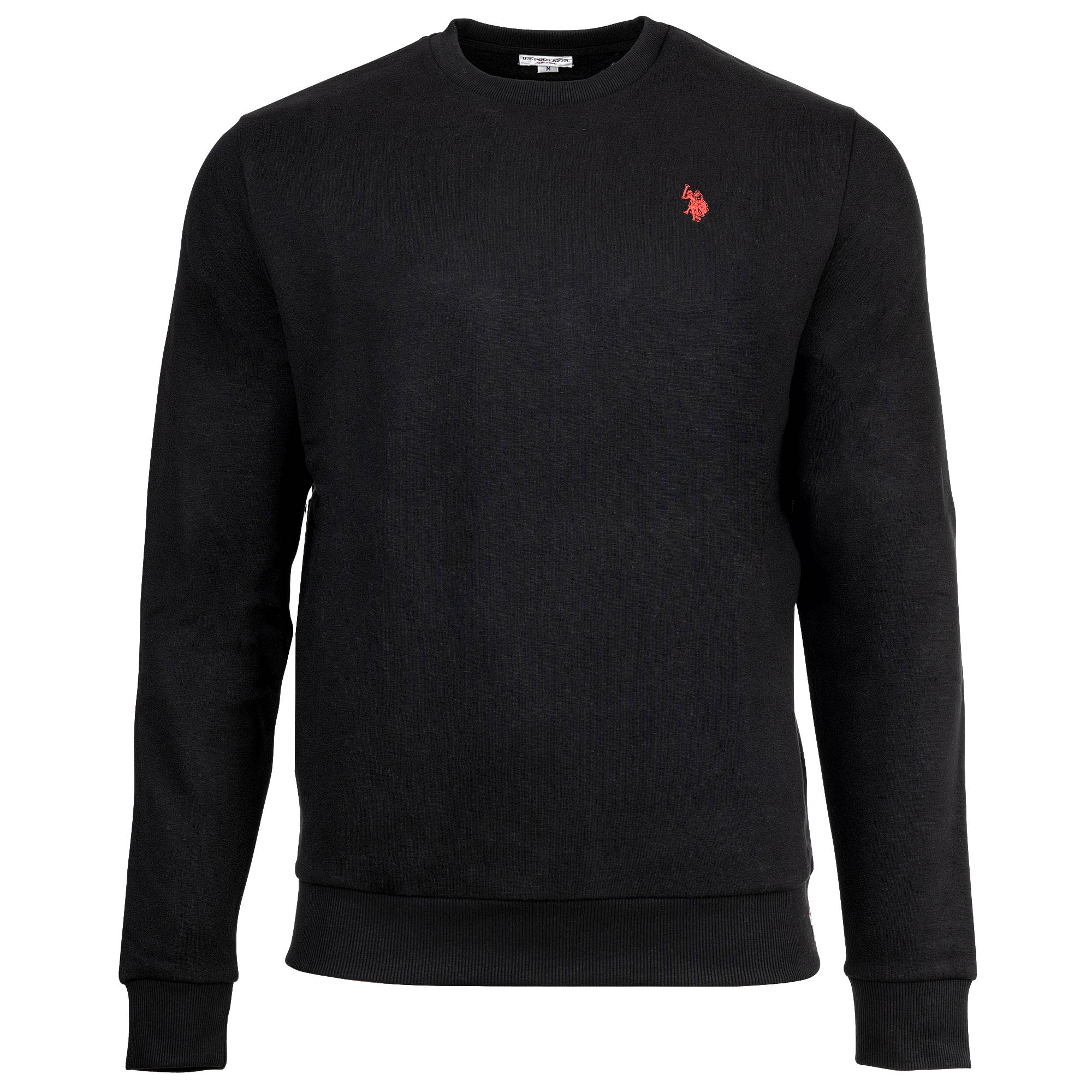 U.S. POLO ASSN. Herren Sweatshirt - Fleece Brushed, Rundhals, Logo, Baumwoll-Mix