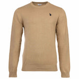 U.S. POLO ASSN. Herren Strickpullover - Rundhals, Logo-Stickerei, Baumwolle