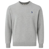 U.S. POLO ASSN. Herren Strickpullover - Rundhals, Logo-Stickerei, Baumwolle